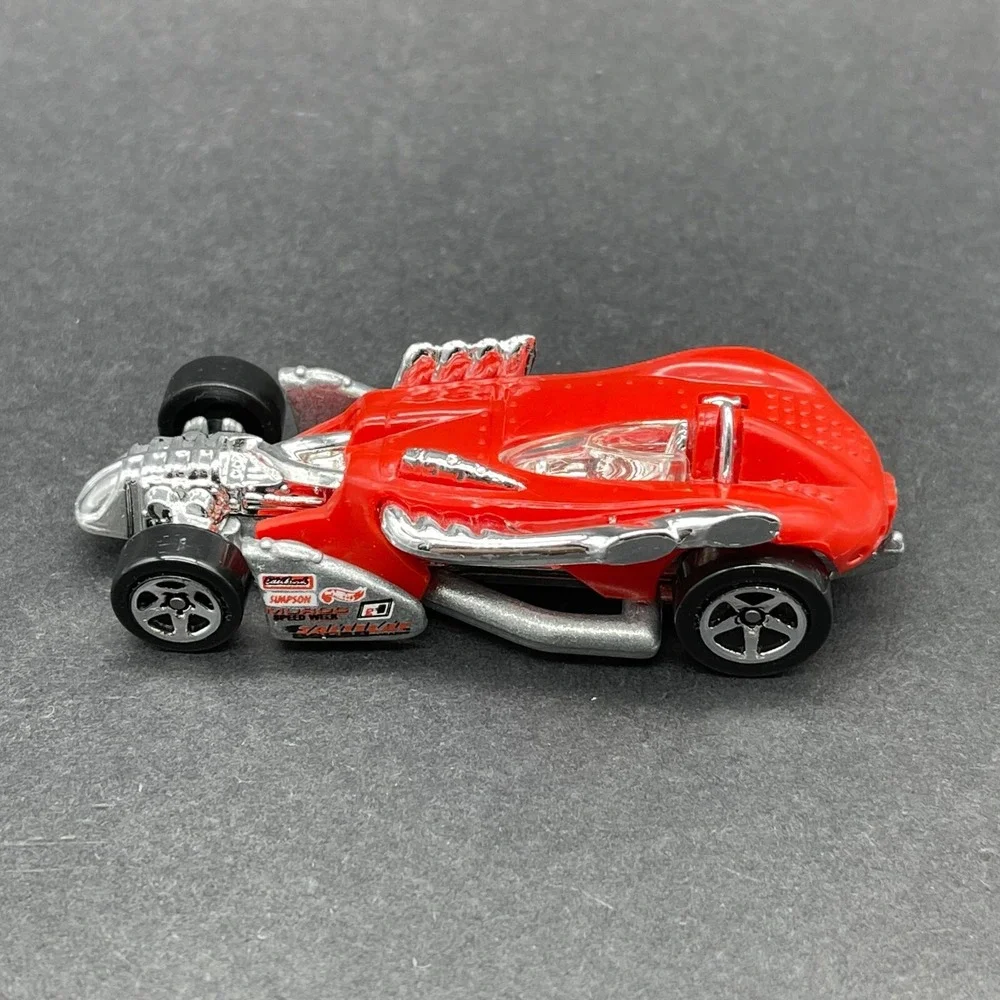 Hot Wheels Salt Flat Racer Car Vehicle Red Diecast 1/64 Scale Red‎ with Chrome